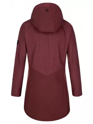 Női softshell kabát KILPI LASIKA-W SL0127KI SÖTÉT VÖRÖS