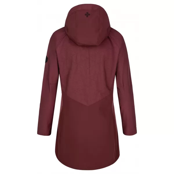  Női softshell kabát KILPI LASIKA-W SL0127KI SÖTÉT VÖRÖS 