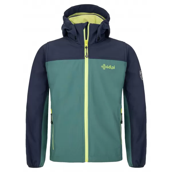  Fiú softshell kabát KILPI RAVIO-JB SJ0105KI SÖTÉTZÖLD 
