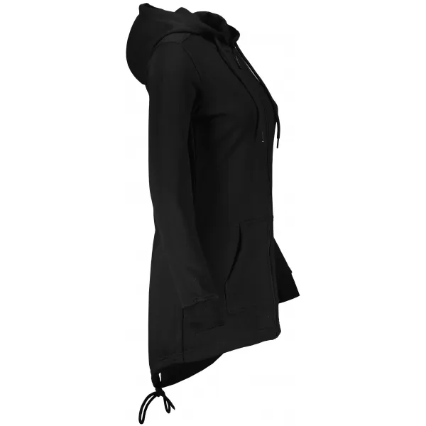  Hosszabbított női pulóver ALTISPORT BYB/ALW056BY148 FEKETE ÉS FEHÉR 