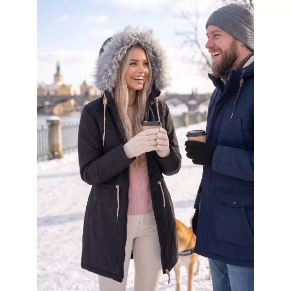  Női kabát ALTISPORT HOREMA LCTY187 FEKETE 