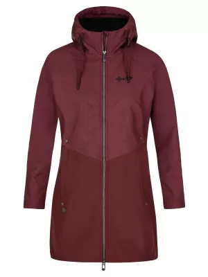 Női softshell kabát KILPI LASIKA-W SL0127KI SÖTÉT VÖRÖS