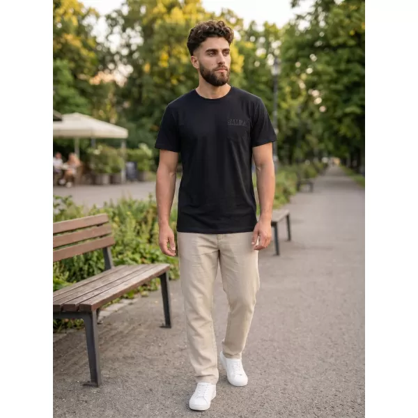  Férfi póló SAM 73 QUARIP MT 812 FEKETE 