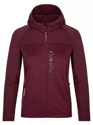 Női pulóver KILPI LAYANA-W SL0202KI SÖTÉTVÖRÖS