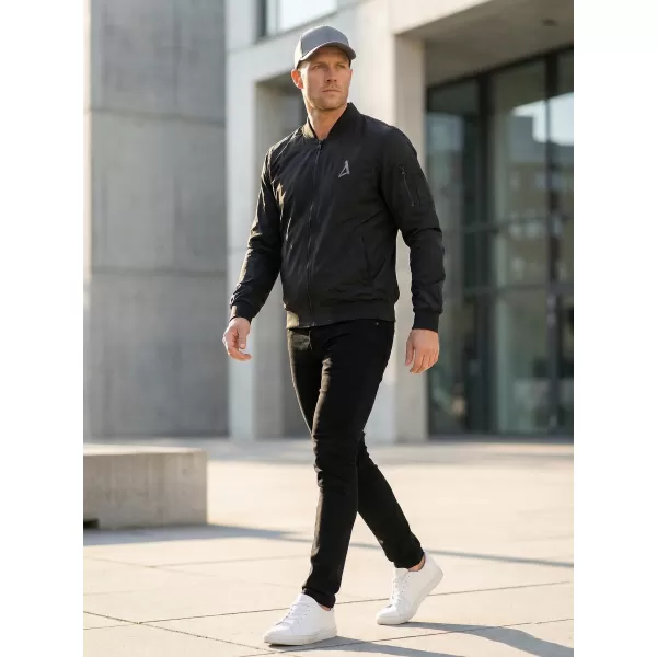  Férfi bomber dzseki ALTISPORT BYB/ALM002BY045 FEKETE ÉS EZÜST 