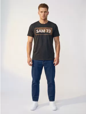 Férfi póló SAM 73 FENRI MT 814 FEKETE