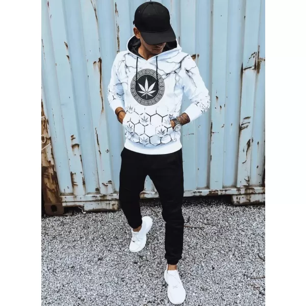  Férfi pulóver DSTREET BX5321 FEHÉR 