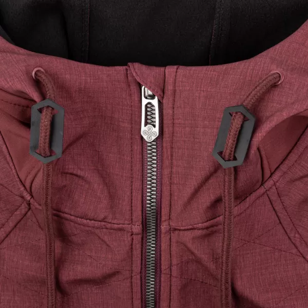  Női softshell kabát KILPI LASIKA-W SL0127KI SÖTÉT VÖRÖS 