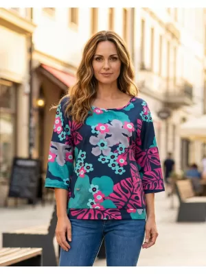Női pulóver KIXMI ORCHID SÖTÉTKÉK