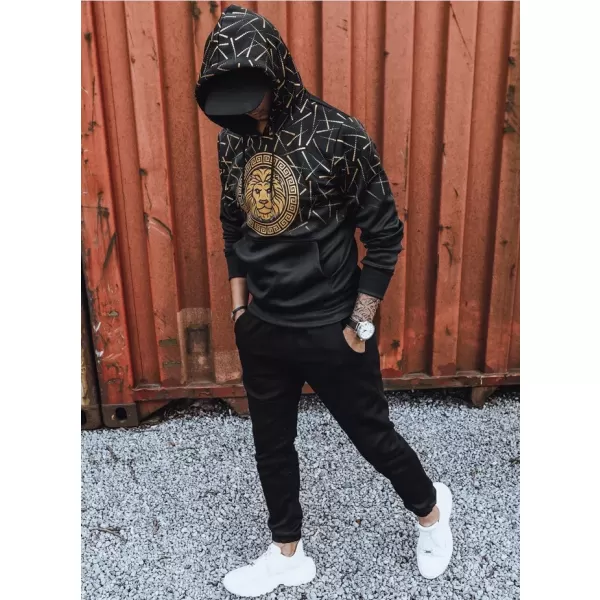  Férfi pulóver DSTREET BX5313 FEKETE 
