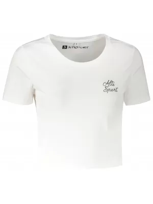 Női crop top póló ALTISPORT BYB/ALW056BY042 FEHÉR