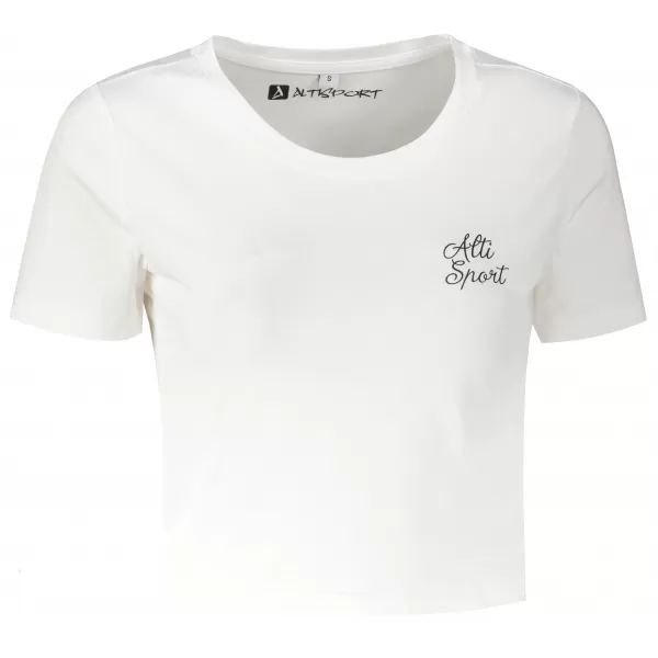  Női crop top póló ALTISPORT BYB/ALW056BY042 FEHÉR 