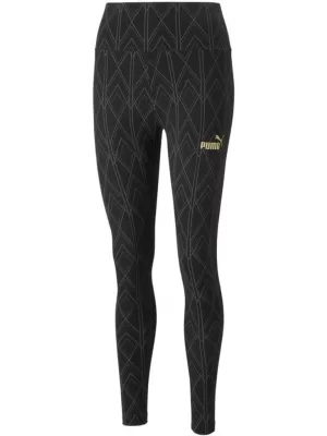 Női leggings PUMA POWER DECO GLAM TIGHTS 671759-01 FEKETE