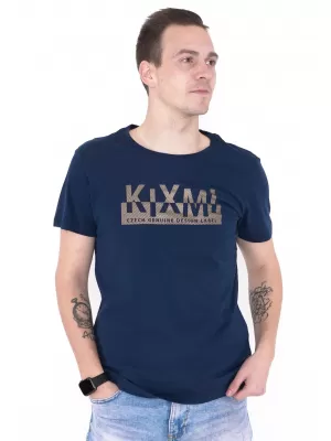 Férfi póló KIXMI ORLANDO SÖTÉTKÉK
