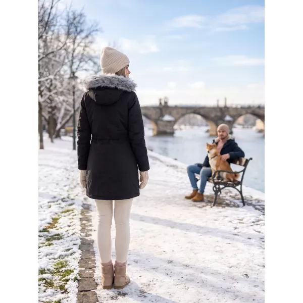  Női kabát ALTISPORT HOREMA LCTY187 FEKETE 