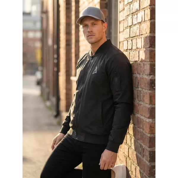  Férfi bomber dzseki ALTISPORT BYB/ALM002BY045 FEKETE ÉS EZÜST 