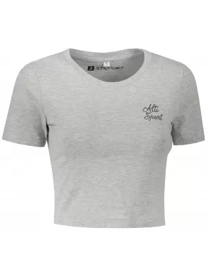 Női crop top póló ALTISPORT BYB/ALW056BY042 SZÜRKE
