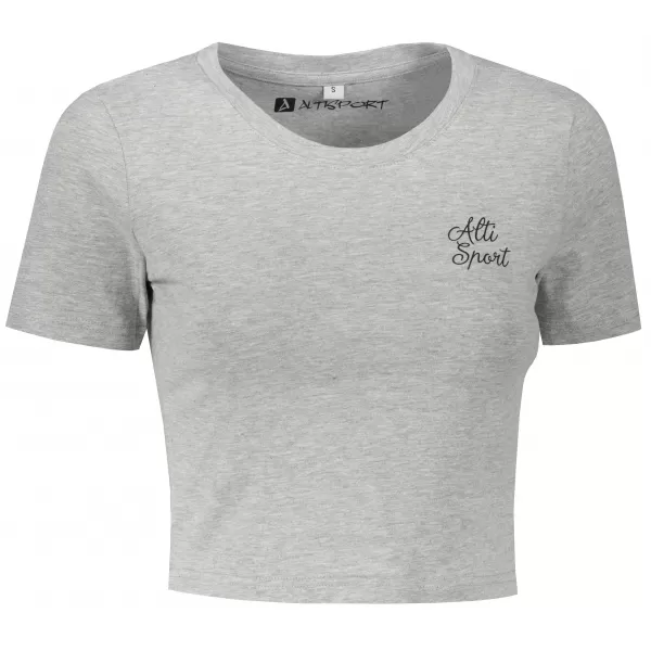  Női crop top póló ALTISPORT BYB/ALW056BY042 SZÜRKE 
