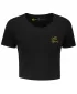 Női crop top póló ALTISPORT BYB/ALW056BY042 FEKETE ÉS ARANY