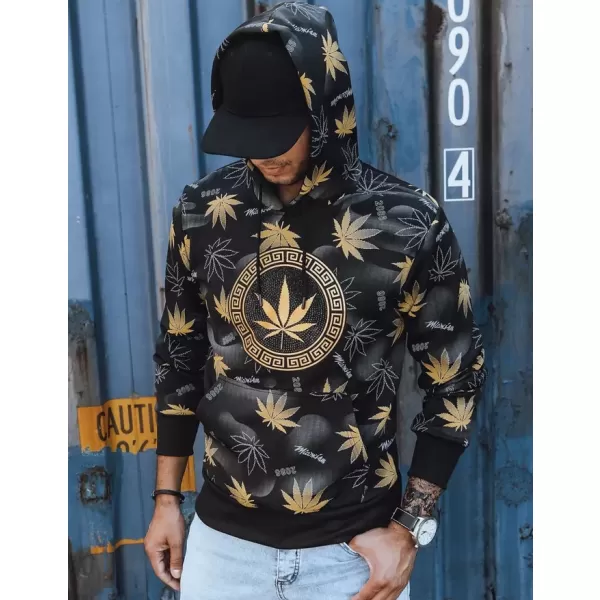  Férfi pulóver DSTREET BX5318 FEKETE 