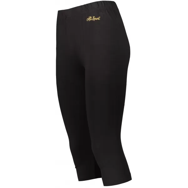  3/4-es női leggings ALTISPORT OWECA LPAX576 FEKETE 