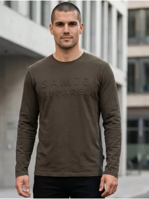 Férfi póló SAM 73 MINDART MT 810 KHAKI