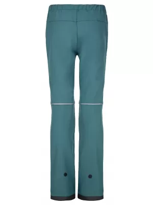 Gyermek softshell nadrág KILPI RIZO-J SJ0405KI SÖTÉTZÖLD