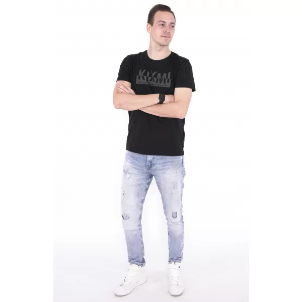  Férfi póló KIXMI ORLANDO FEKETE 