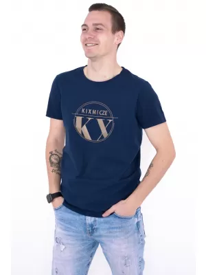 Férfi póló KIXMI OCTAVIO SÖTÉTKÉK