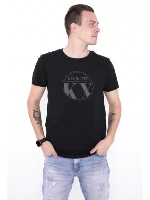 Férfi póló KIXMI OCTAVIO FEKETE