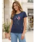 Női póló KIXMI ONELLA SÖTÉTKÉK