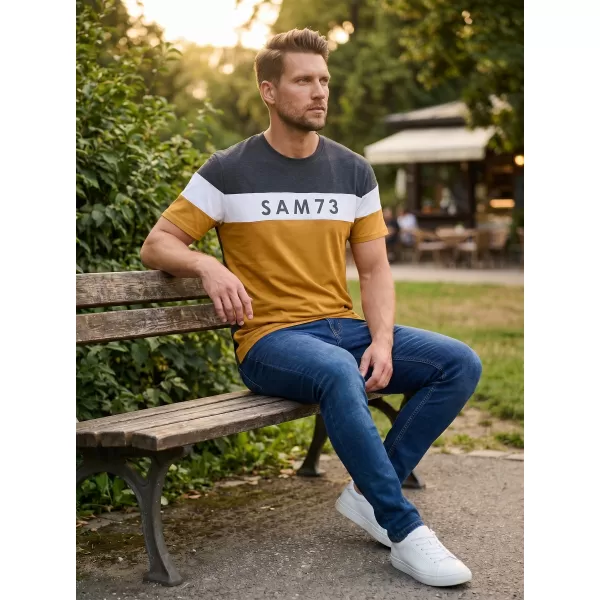  Férfi póló SAM 73 KAVIX MT 815 VILÁGOSBARNA 