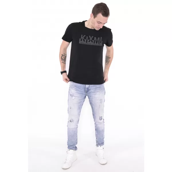  Férfi póló KIXMI ORLANDO FEKETE 