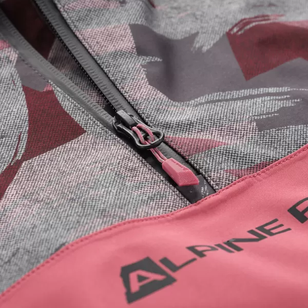  Kabát ALPINE PRO GIBBO KJCY250 BURGUNDIA 