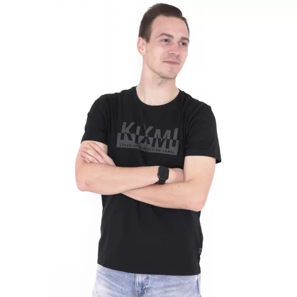  Férfi póló KIXMI ORLANDO FEKETE 