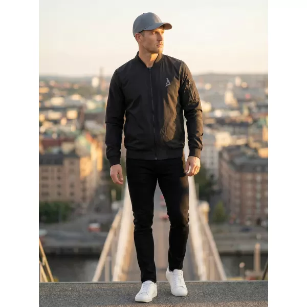  Férfi bomber dzseki ALTISPORT BYB/ALM002BY045 FEKETE ÉS EZÜST 