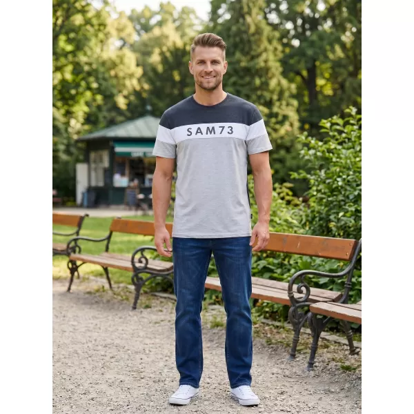  Férfi póló SAM 73 KAVIX MT 815 VILÁGOSSZÜRKE 