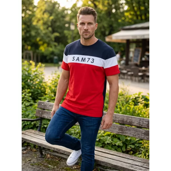  Férfi póló SAM 73 KAVIX MT 815 PIROS 