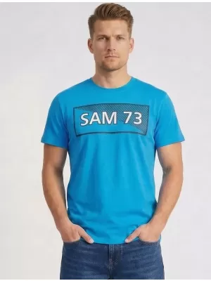 Férfi póló SAM 73 FENRI MT 814 FÉNYES KÉK