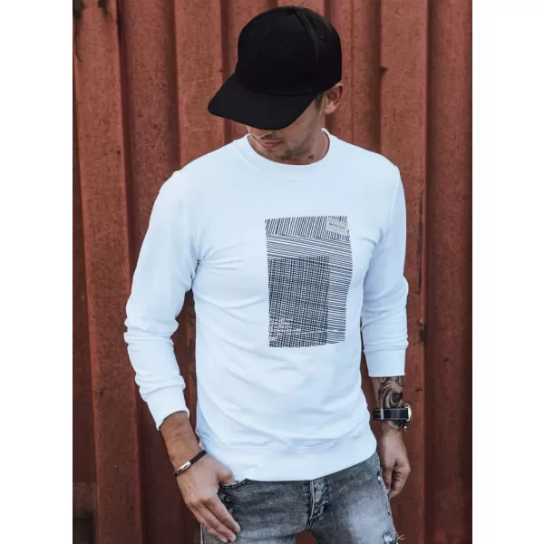  Férfi pulóver DSTREET BX5354 FEHÉR 