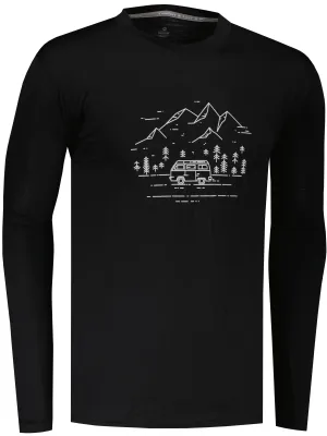 Férfi hosszú ujjú aláöltöző póló SENSOR MERINO ACTIVE PT VAN LIFE 22200024 FEKETE