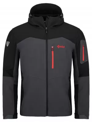 Férfi softshell kabát KILPI PRESENA-M SM0125KI SÖTÉTSZÜRKE