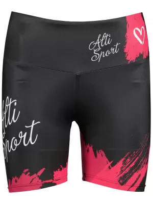 Női rövid prémium leggings ALTISPORT SWE/ALW01bS03 PIROS