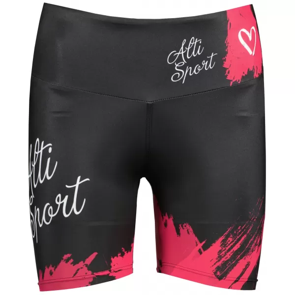  Női rövid prémium leggings ALTISPORT SWE/ALW01bS03 PIROS 