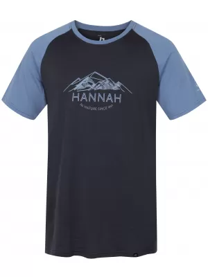 Férfi póló HANNAH TAREGAN ASZFALT/KÉK ÁRNYÉK