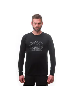 Férfi hosszú ujjú aláöltöző póló SENSOR MERINO ACTIVE PT VAN LIFE 22200024 FEKETE