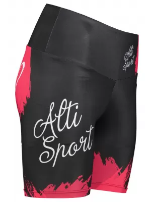 Női rövid prémium leggings ALTISPORT SWE/ALW01bS03 PIROS