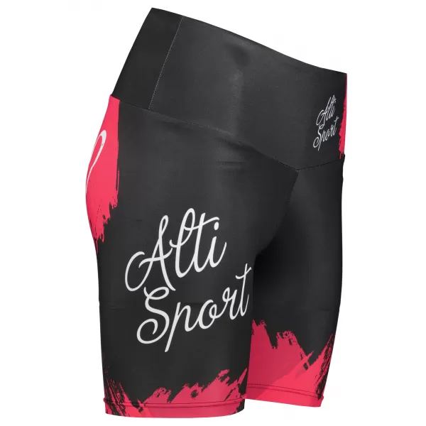  Női rövid prémium leggings ALTISPORT SWE/ALW01bS03 PIROS 