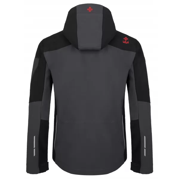  Férfi softshell kabát KILPI PRESENA-M SM0125KI SÖTÉTSZÜRKE 