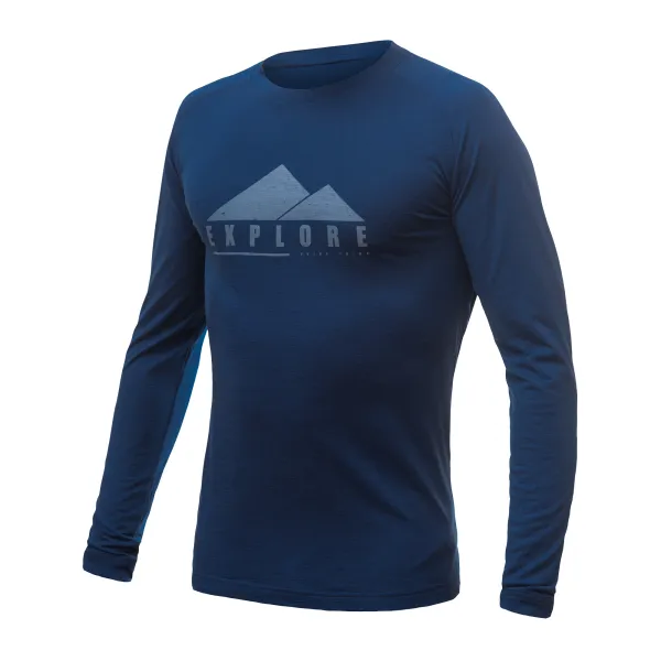  Hosszú ujjú férfi aláöltöző felső SENSOR MERINO AIR PT EXPLORE 22200009 SÖTÉTKÉK 